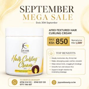 Afro Textured Hair Curling Cream