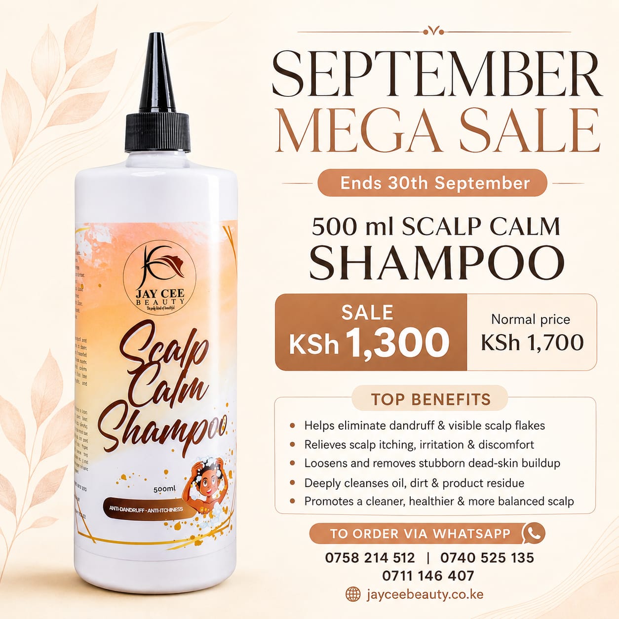 500ml Scalp Calm Anti Dandruff Shampoo