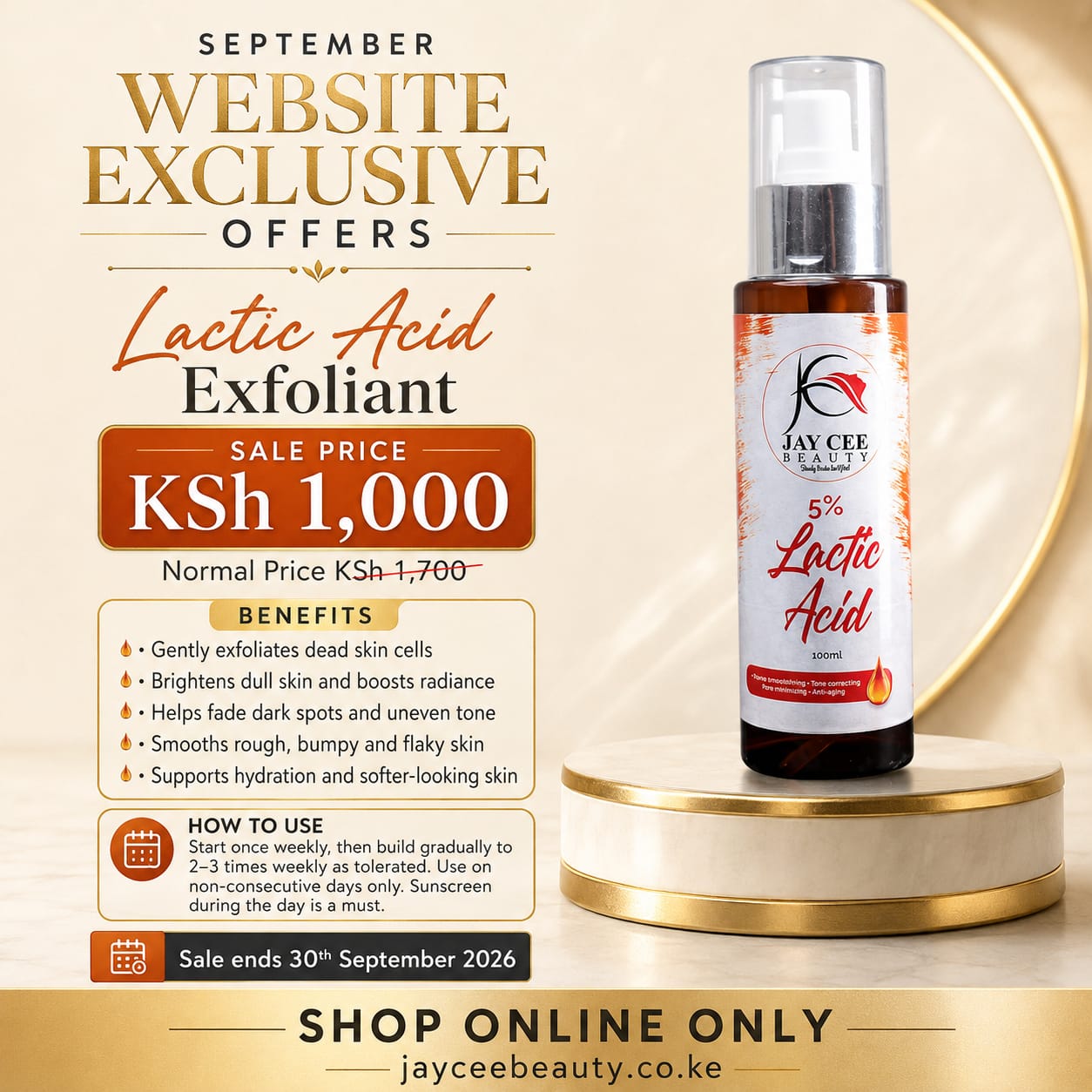 Lactic Acid Exfoliant
