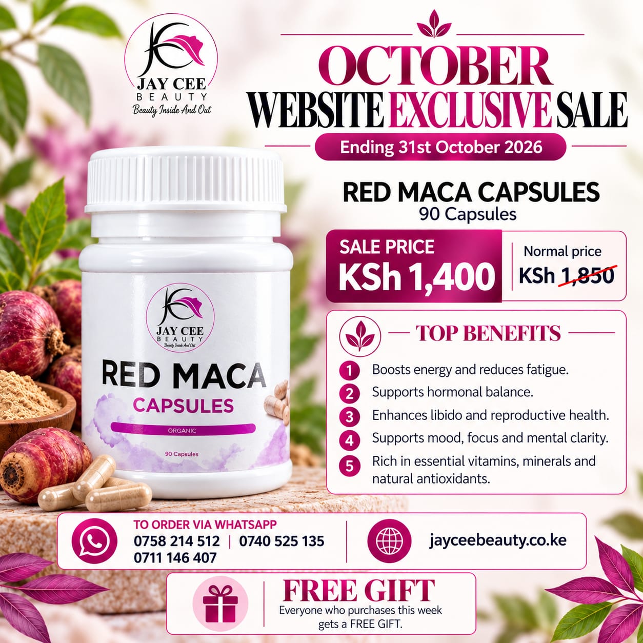 Red Maca Capsules