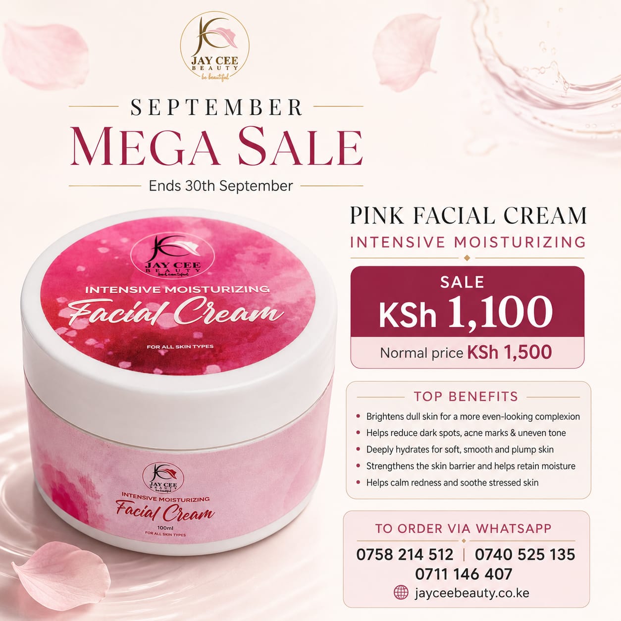 Pink Intensive Moisturizing Facial Cream