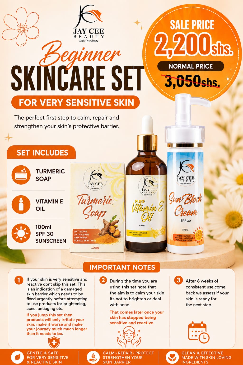 Beginner Skincare Set for Very Sensitive Skin