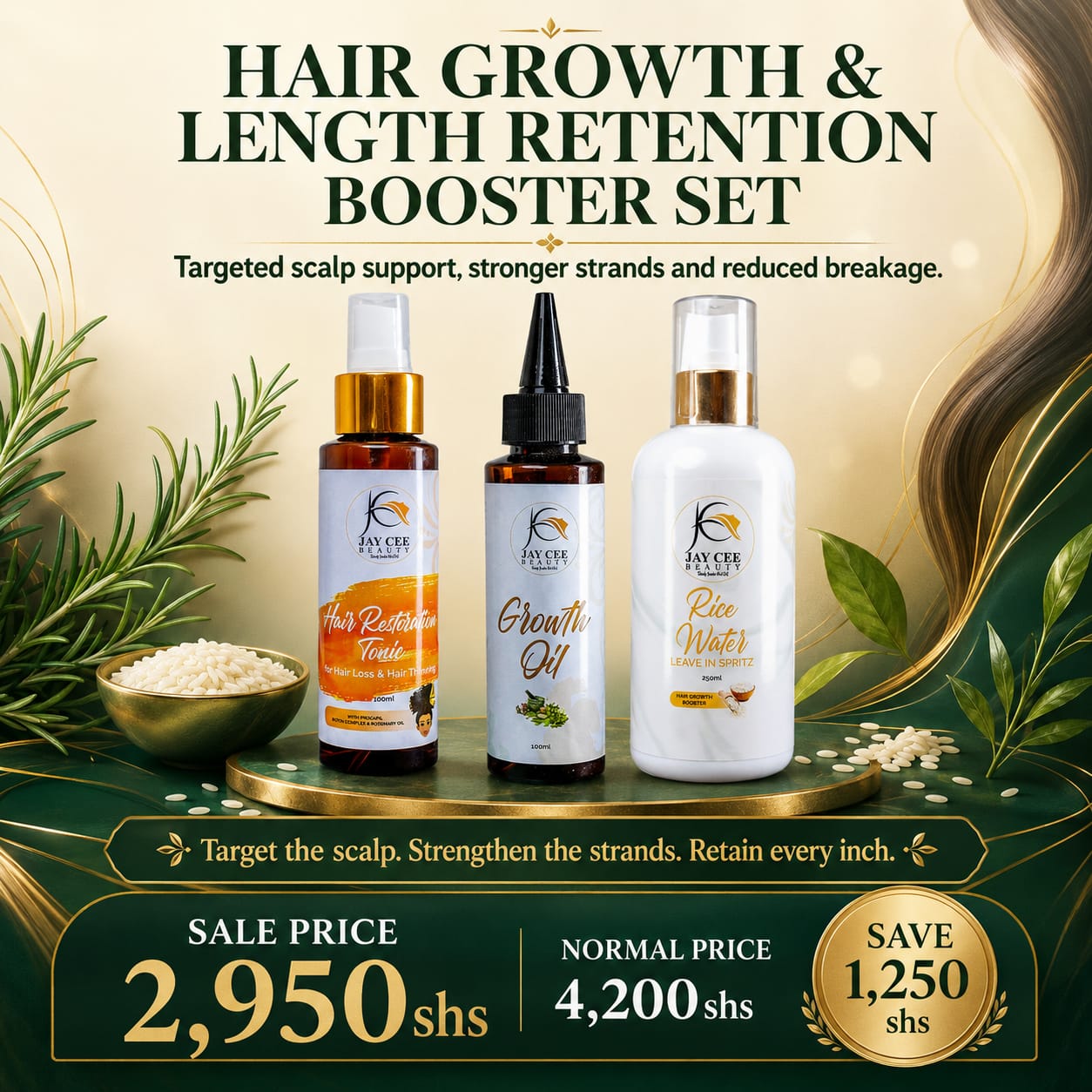 Hair Growth & Length Retention Booster Set