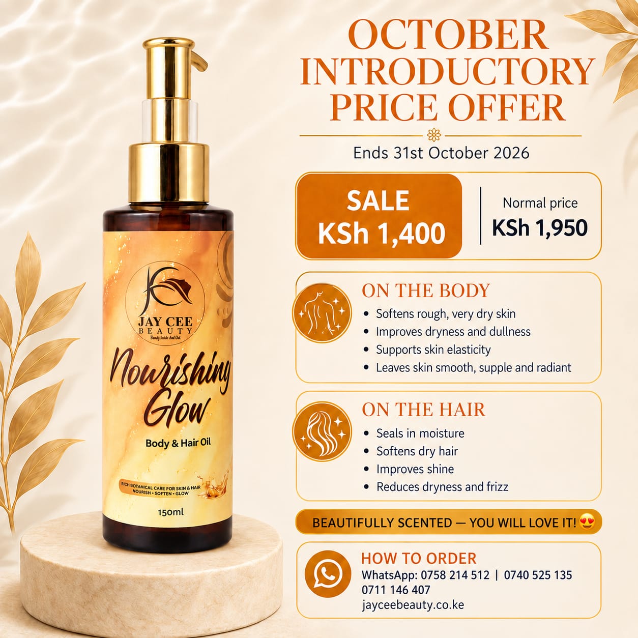 Nourishing Glow Body and Hair Oil